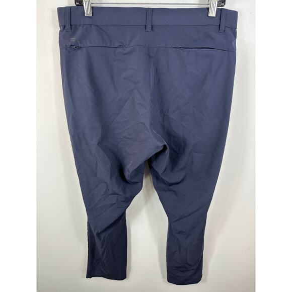 Fabletics Mens The Only Pant Performance Stretch Golf Caual Navy Blue Size 34x28 - Picture 12 of 12